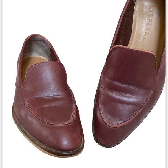 Everlane The Modern Loafer in Burgundy Sz 5.5 - Picture 2 of 6